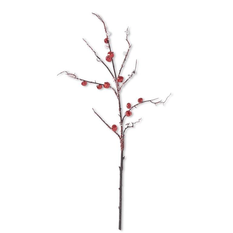 36 Inch Icy Stem With Red Bells