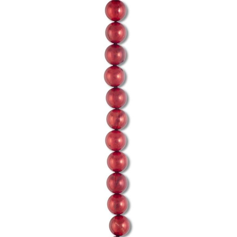 72 Inch Red Pearl Bead Garland