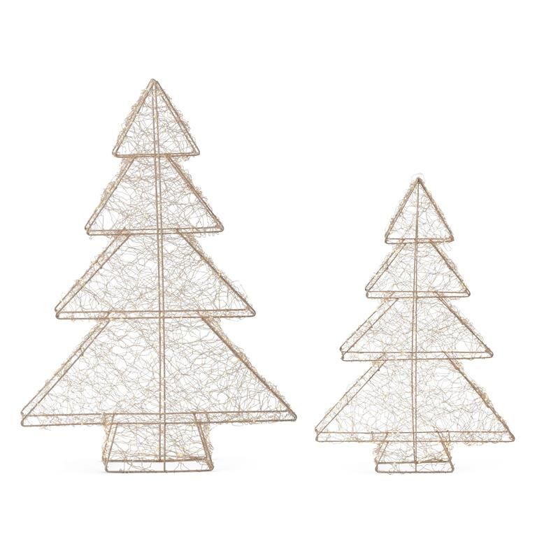 Electric LED Silver Christmas Tree