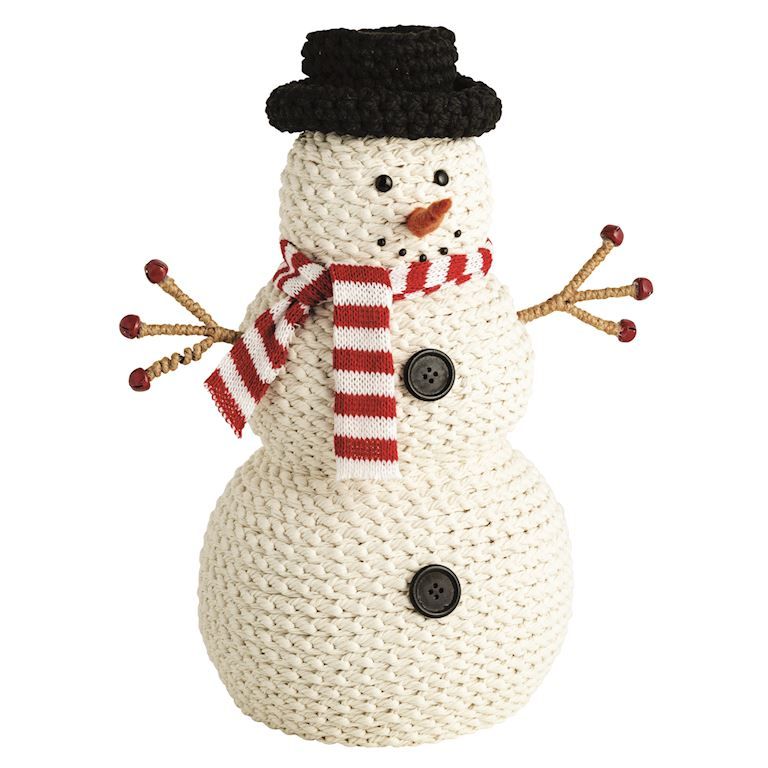 Rope Scarf Snowman Sitter