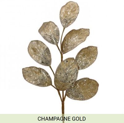 28 Inch Beaded Sequin Magnolia Spray