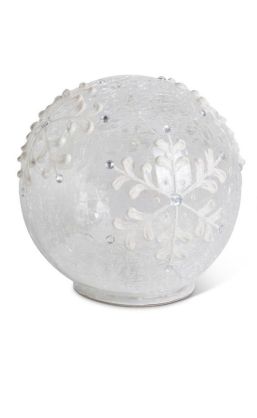 LED Snowflake Glass Globe