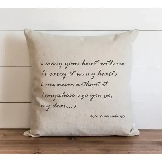 I Carry Your Heart Pillow