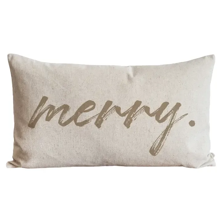 Merry Pillow Cover With Insert
