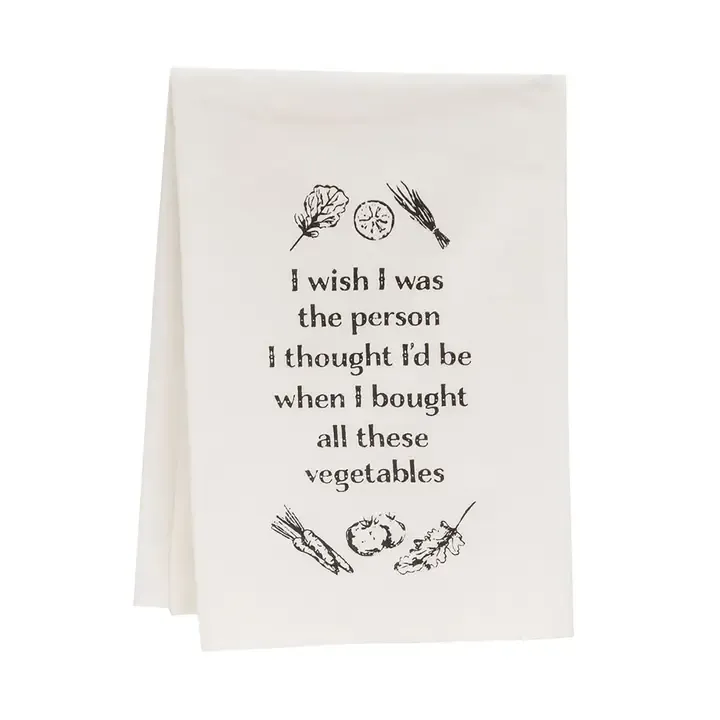 When I Bought These Vegetables Dishtowel