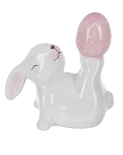 Lying Rabnit With Egg