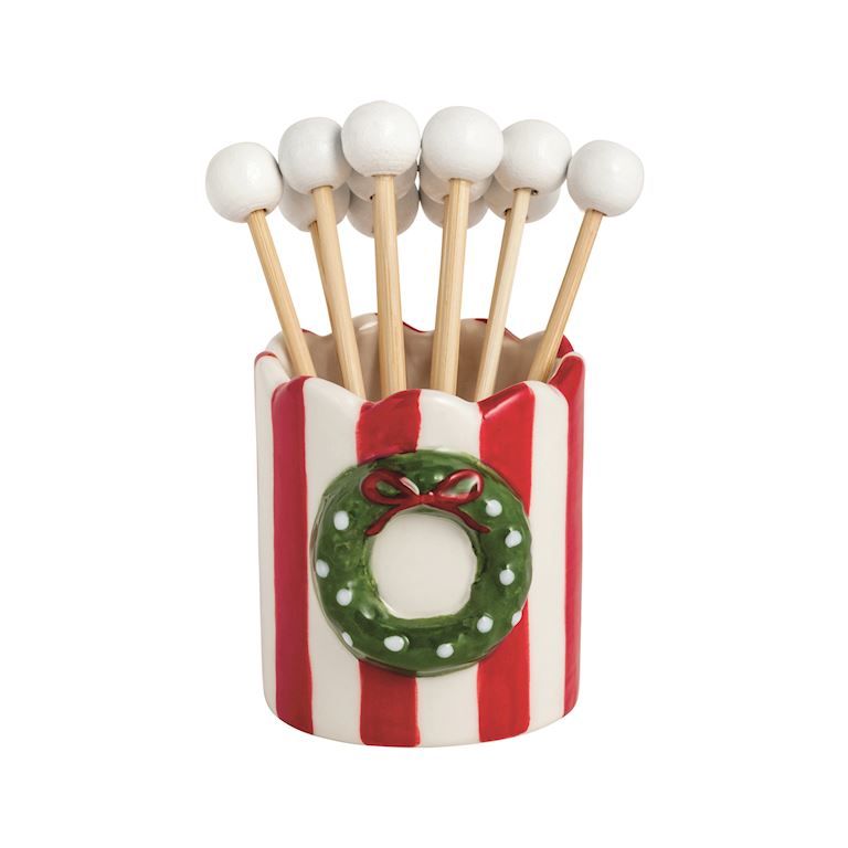 Bagged Wreath Toothpick Holder