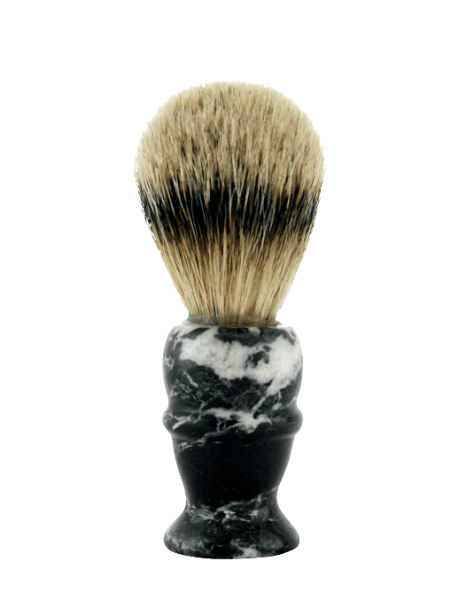 PURE BADGER SHAVE BRUSH, BLACK MARBLE HANDLE #160MB