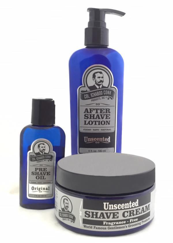 UNSCENTED SHAVE KIT with Cream #4034