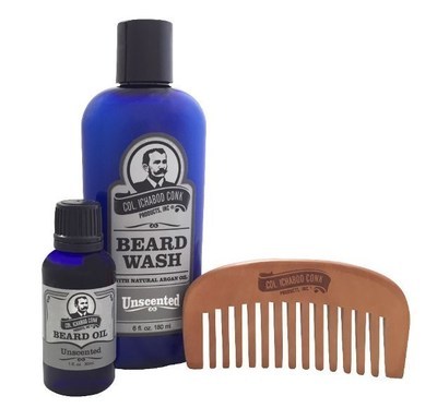Col Conk Unscented Beard Kit with small comb #4044