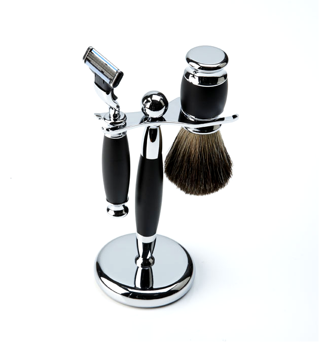 BLACK &amp; CHROME SHAVE SET #1083