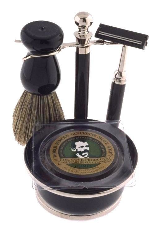 BLACK &amp; CHROME SHAVE SET #243