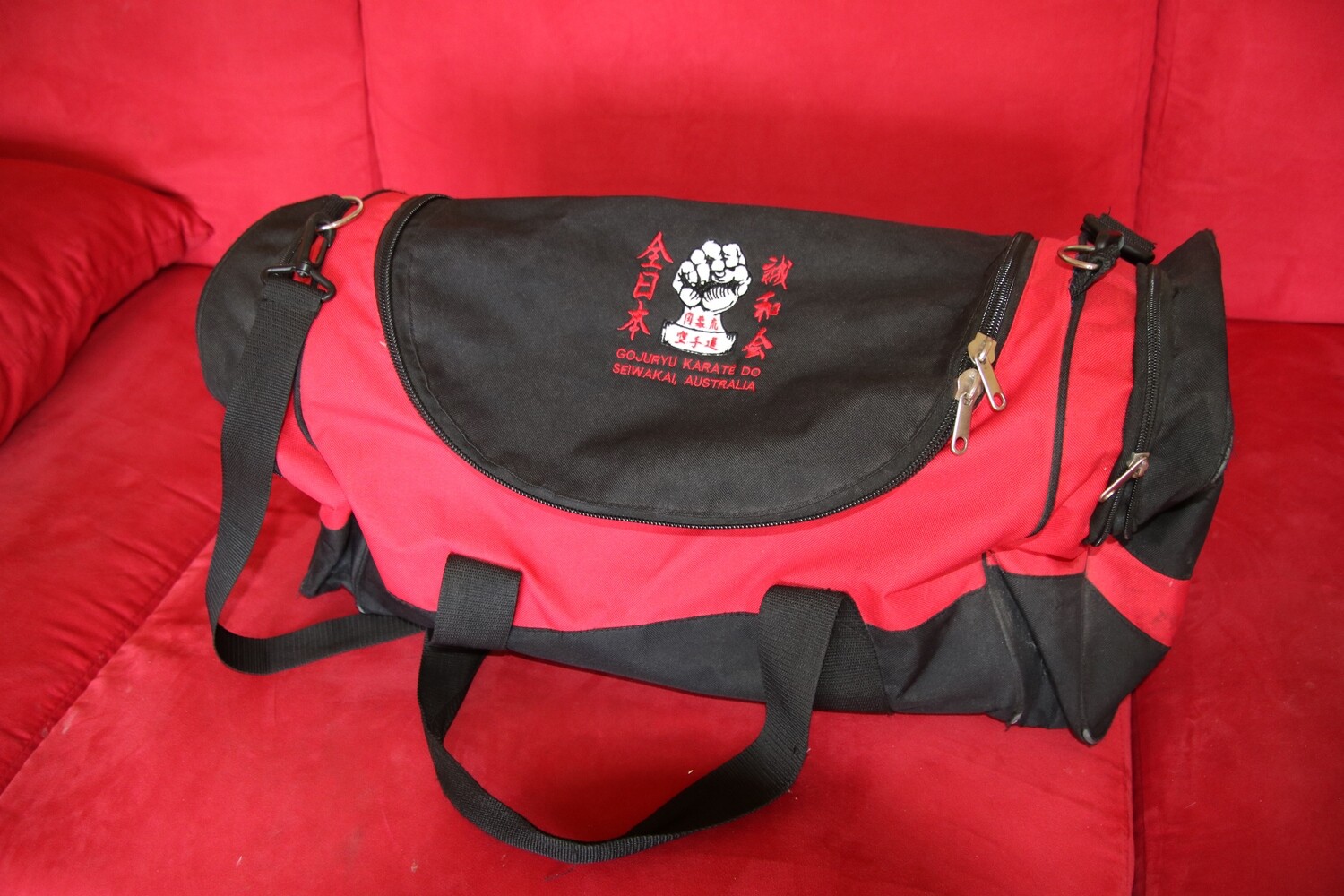 Dojo Kumite Kit containing Gloves, Shin-guards, Mouth-guard, etc