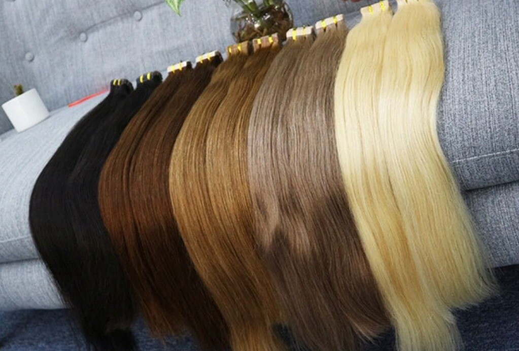 Remy Clip blond hair