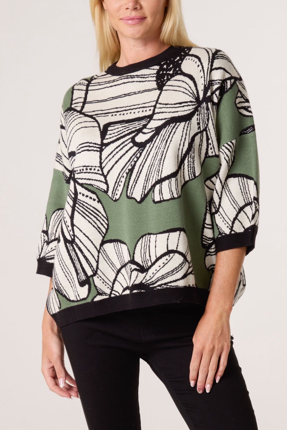 Leafy Abstract Jumper