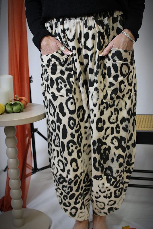 Pocket Sweat Jersey Pants Animal