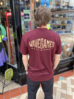 WAVE GAMES TEE CLASSIC BURGUNDY