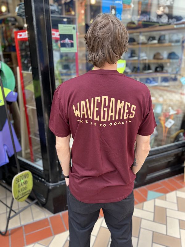 WAVE GAMES TEE CLASSIC BURGUNDY