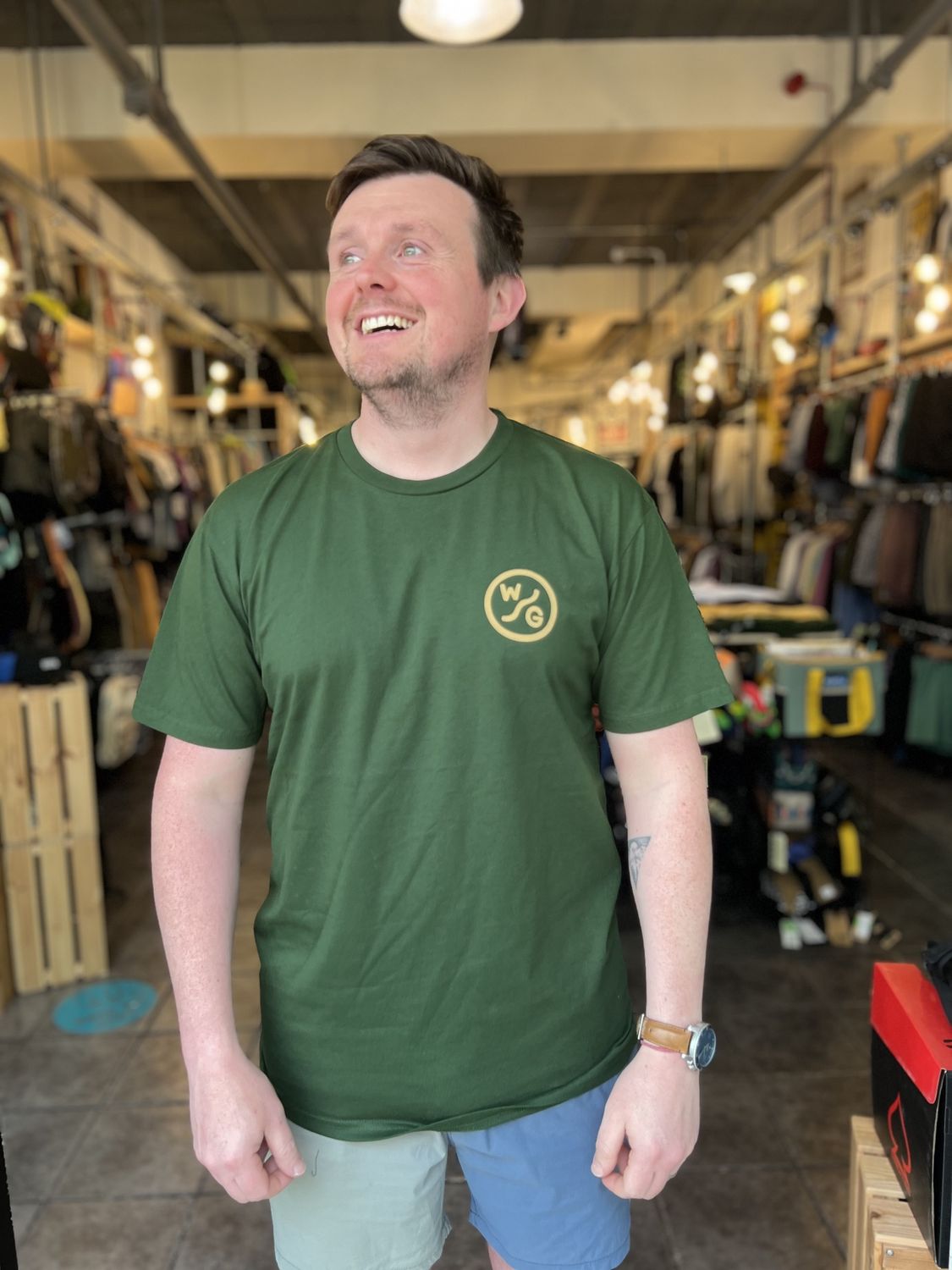 WAVE GAMES TEE CLASSIC FOREST GREEN