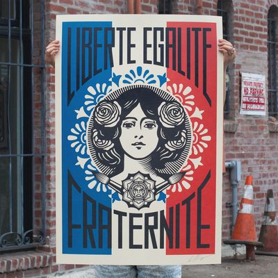 OBEY LIBERTÉ EGALITÉ FRATERNITÉ PRINT