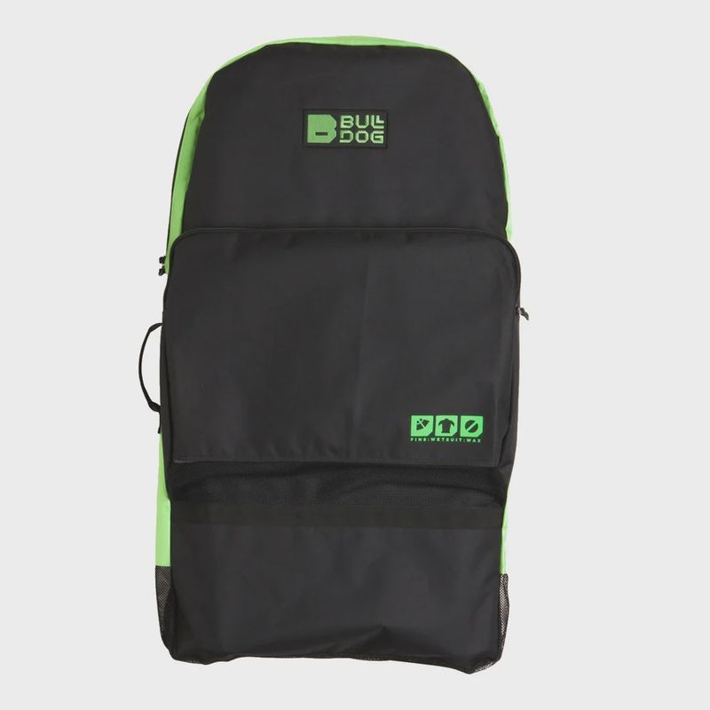 BULLDOG BODYBOARD BAG BLACK/GREEN