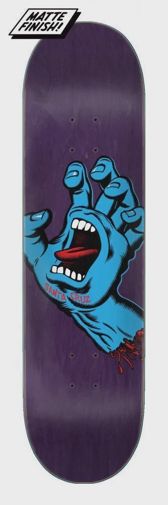 SANTA CRUZ DECK SCREAMING HAND 8.375