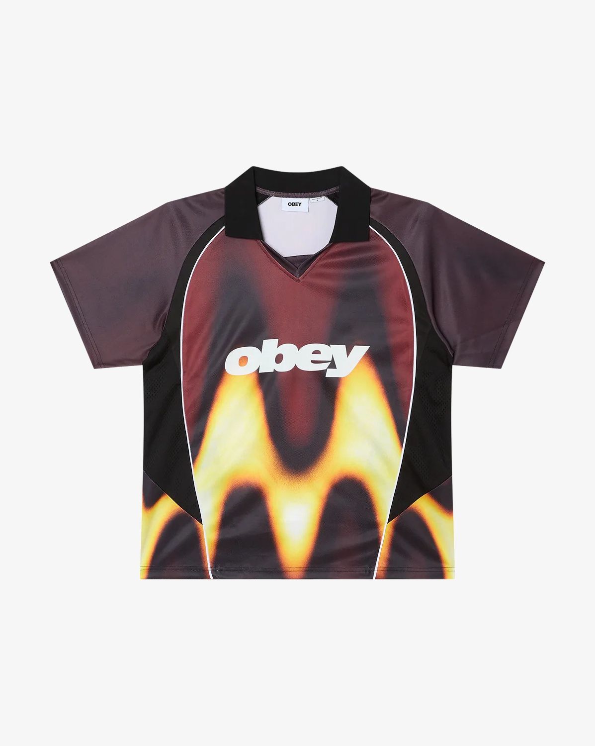 OBEY SOCKER JERSEY - BURNT RED