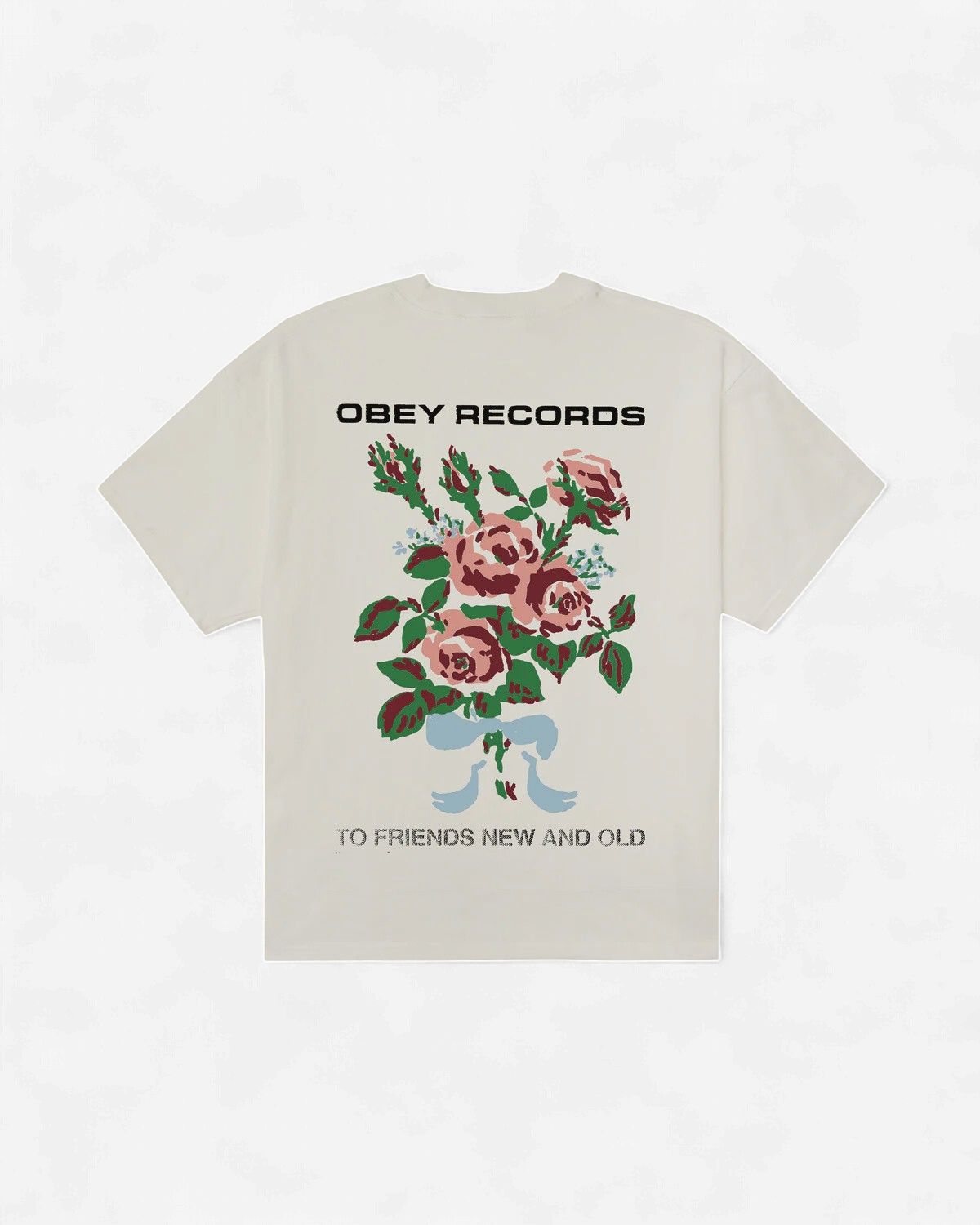OBEY TEE NEW FRIENDS AND OLD - VINTAGE WHITE
