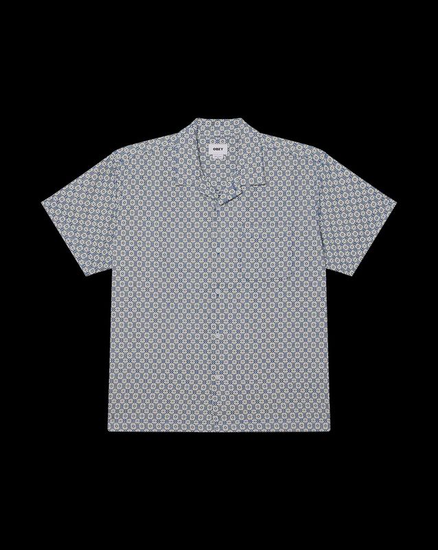 OBEY SHIRT ADRIAN WOVEN - UNBLEACHED