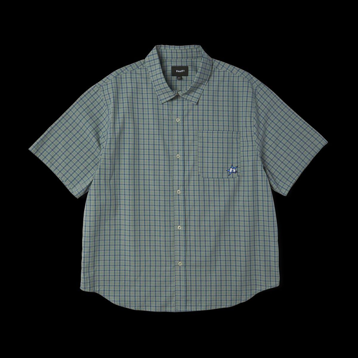 HUF SHIRT SS STAR PLAID