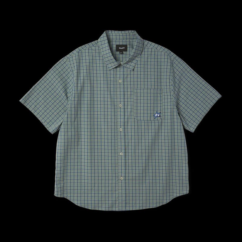 HUF SHIRT SS STAR PLAID