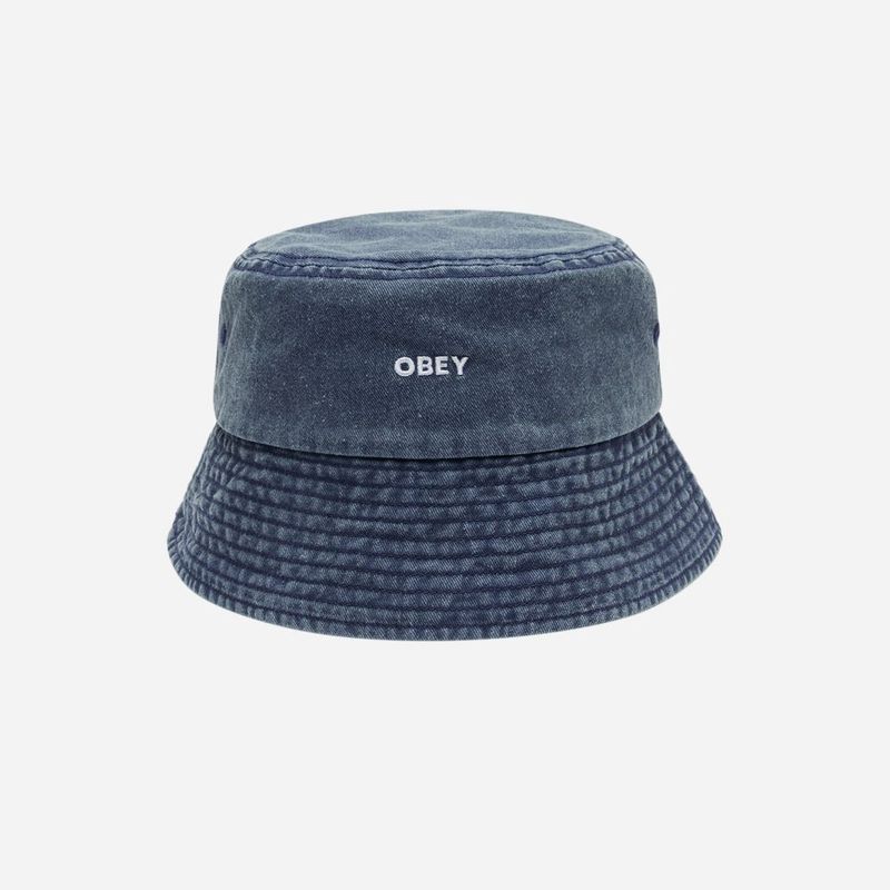 OBEY BUCKET HAT PIGMENT TWILL NAVY