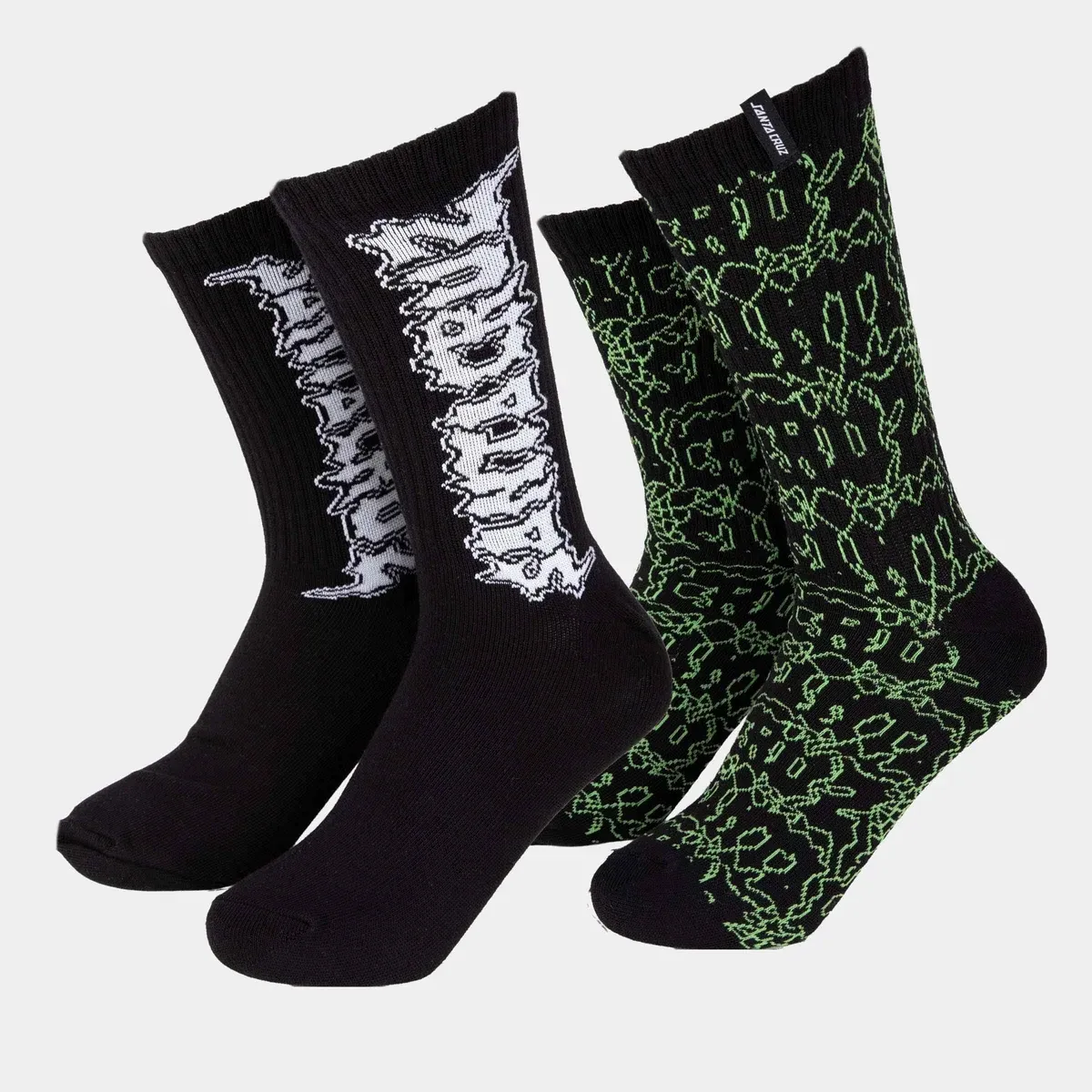 SANTA CRUZ SOCK PUNK WEB TWO PACK