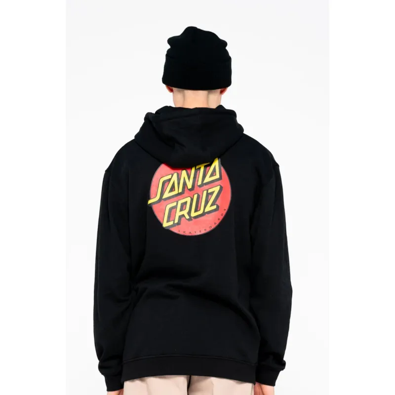 SANTA CRUZ HOOD CLASSIC DOT - BLACK