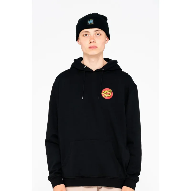 SANTA CRUZ HOOD CLASSIC DOT - BLACK