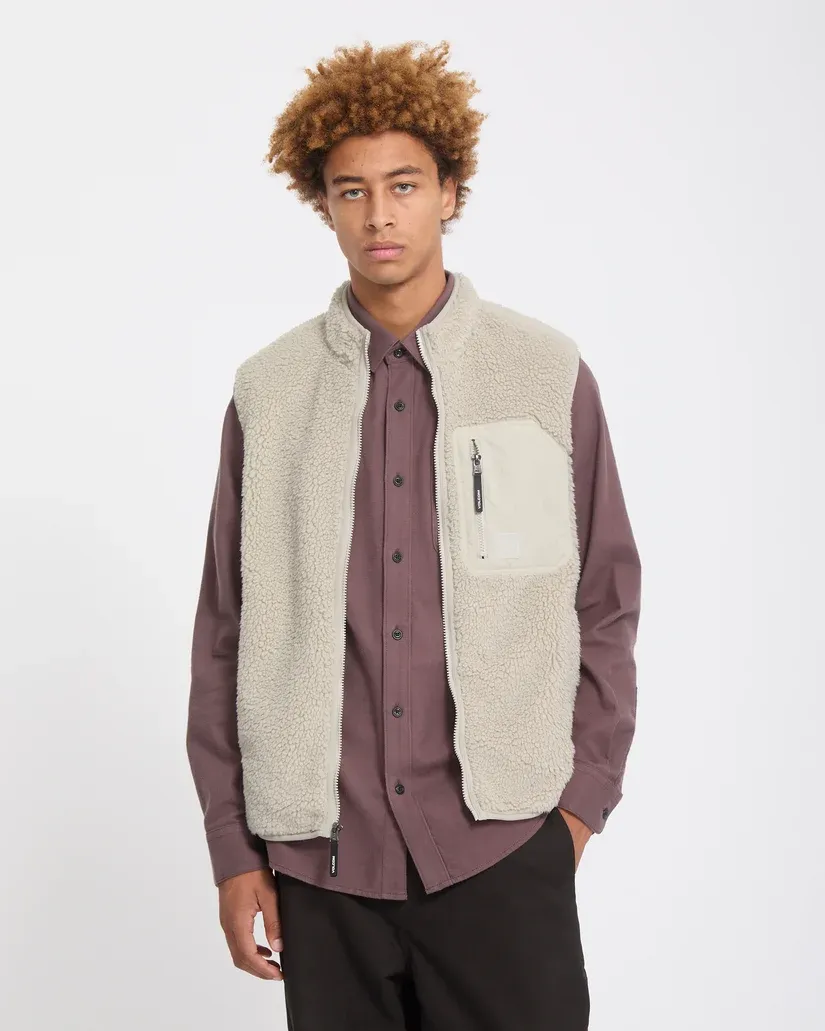VOLCOM FLEECE VEST MUZZER FUZZAR