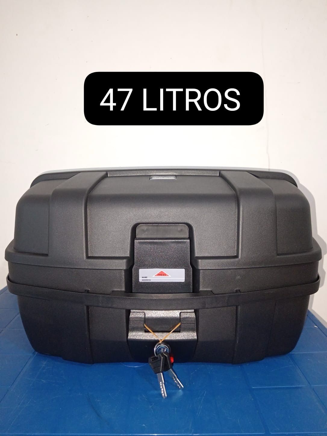 Cajuela para moto de 47 litros material plástico