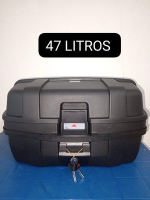 Cajuela para moto de 47 litros material plástico