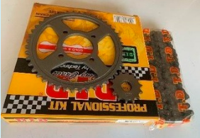 SPROCKET + CADENA (COMPLETO) D.I.D THAILAND EN-125 (45T/15T, 428H-124L)