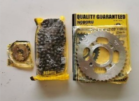 SPROCKET + CADENA (COMPLETO) NOBORU CG125 (46T/15T, 428H- 124L)
