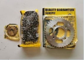 SPROCKET + CADENA (COMPLETO) NOBORU CG125  (42T/15T, 428H-124L)