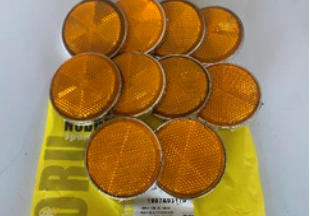 REFLECTOR DE BARRA (1BOLSA, 10PCS) PLATEADO SUZUKI(AX100,GN,EN) 6MM