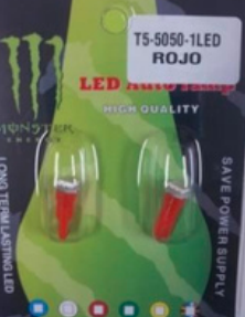 ACCESORIOS ROJO, VERDE T5-5050-1LED
