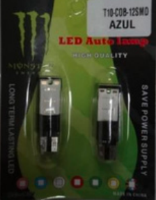 ACCESORIOS ROJO T10-COB-12SMD FLASH