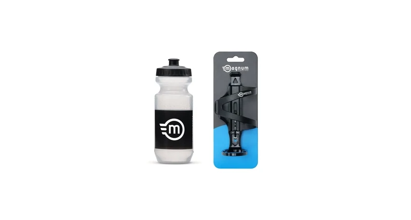Magnum Water Bottle + Bottle Cage Bundle