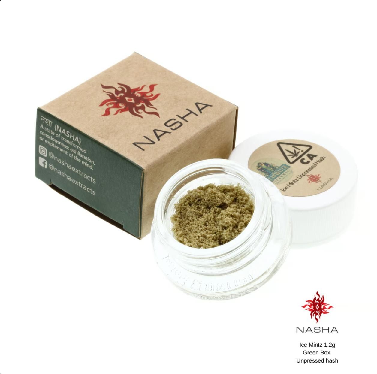 1.2g Nasha Green Unpressed Hash