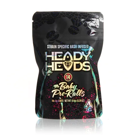 7g Heady Heads Hash 14 Infused Prerolls