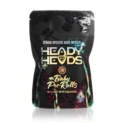 7g Heady Heads Hash 14 Infused Prerolls