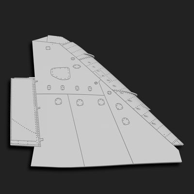 1/24th  HarrierAV8A Wing