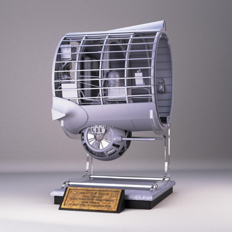 1/8th Ball Turret Section (Kit)